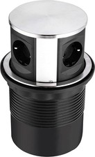 Tischsteckdose Steckdose 4-fach Versenkbar Steckdosenleiste Mehrfachsteckdose