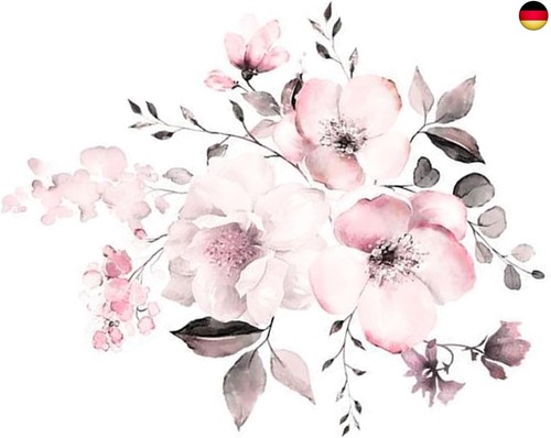 Aquarell blumen wandaufkleber - aquarell,