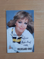 Autogrammkarte Hildegard Knef