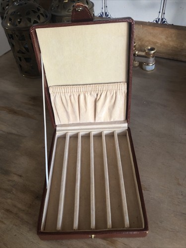 Stifte etui leder cognac - etui,