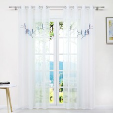 2 Stück Gardinen Ausbrenner