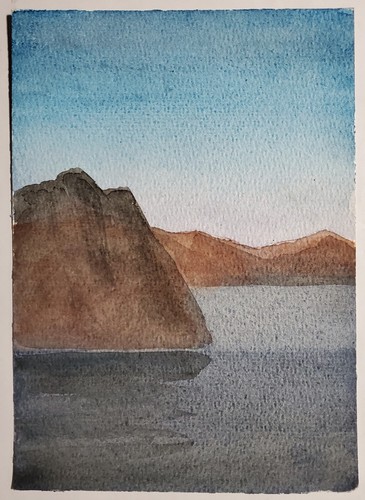 Gemälde aquarell tusche - aquarell,