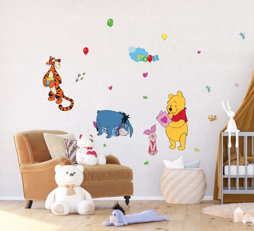 Winnie the pooh wandsticker - winnie,
