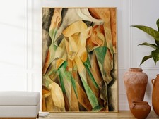 Picasso Leaning Harlekin Print, Kubism Poster, Abstract Art, Contemporary Decor