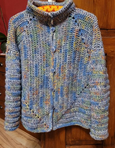 Handgestrickte strickjacke - handgestrickte,