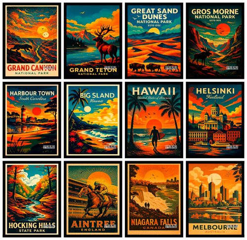 Urban city skyline poster - city,