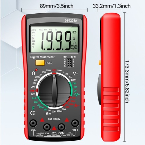 Dt9205a digital multimeter - digital,
