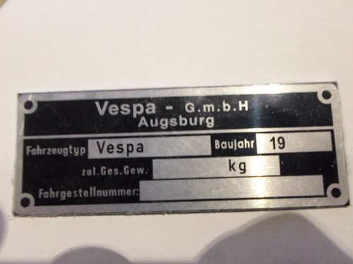 Typenschild plate data - typenschild,
