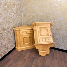 Voglauer Eckkommode Goldton Antik Anno 1800 Eckschrank Massiv Landhausstil