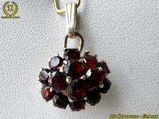 Vintage Granat Anhänger Gold