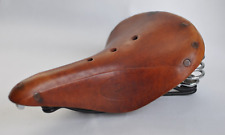 Brooks England Champion B66 Fahrradsattel mit Federung Sattel Leder Braun