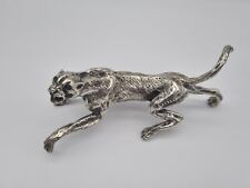 Skulptur von ROSELLI Argenteria Panther aus 800 Silber/Massiv 391g 