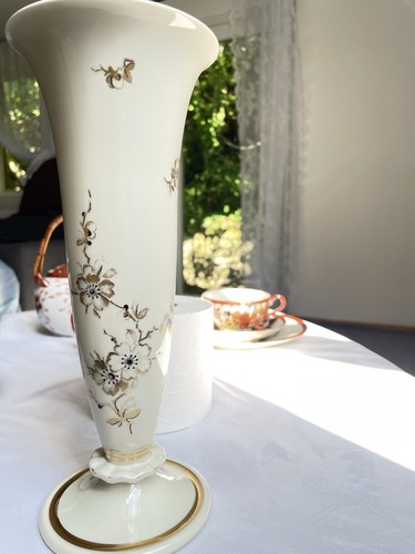 Vintage weimar porzellan vase - vintage,