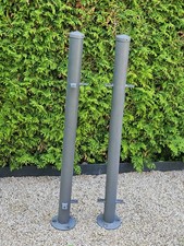 6 Zaunpfosten & 1 Eckpfosten Stahl feuerverzinkt von Zaunmeister