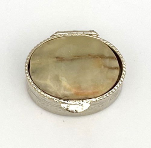 Vintage pillendose onyx - pillendose, marmor