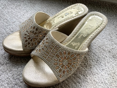 Goldene schuhe nur 3 x - goldene,
