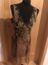 Abendkleid  38  rose senfgrün