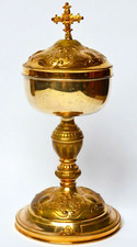 Ziborium Messkelch vergoldet