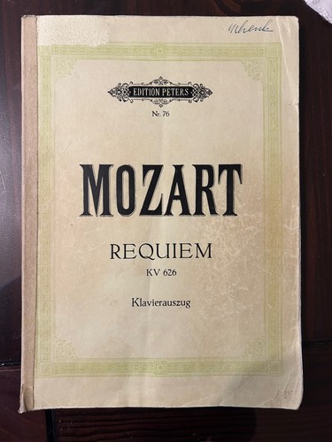 Mozart noten requiem - requiem,