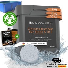 Chlor-Tabletten für Pool Multitabs 5 in 1 200G Chlor-Tabs Langzeit Reinigung 5kg
