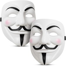 2x Vendetta Mask Guy Fawkes