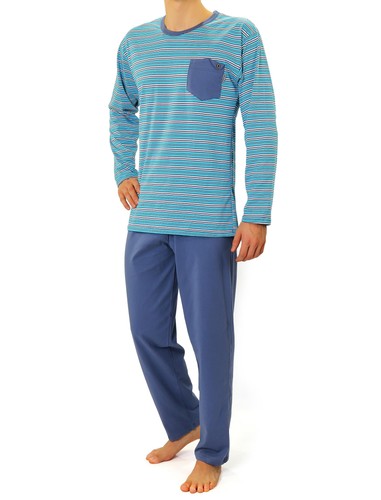 Herren schlafanzug gestreift - herren,