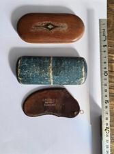 Konvolut von 3 alten Brillen , 2 "Kneifer" / "Zwicker" 1 alte Bügelbrille im