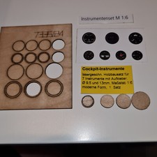 7 Cockpit-Instrumente, Holz