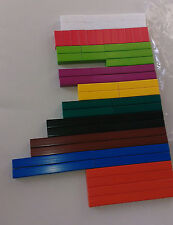 Cuisenaire Typ Ruten (eine neue Packung mit 74 Kunststoffstäben für Mathe Lehren/Lernen