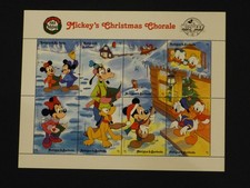 NEU Disney Briefmarken Block Mickey ´s Weihnachtschor mit Donald, Goofy, Minnie