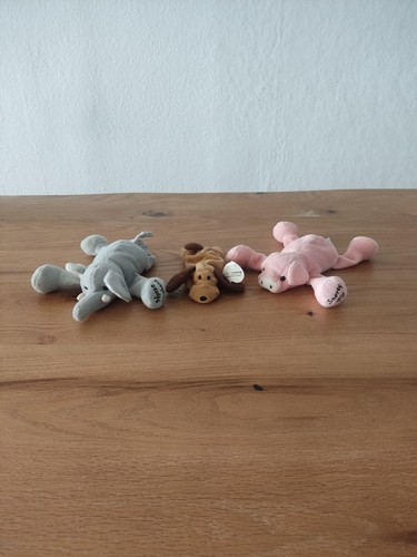 Kuscheltier schweinchen - 3x,