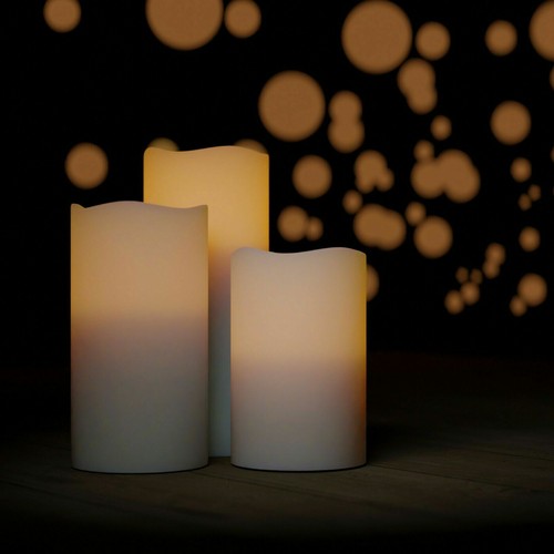 Led kerzen xxl 3er set - kerzen,