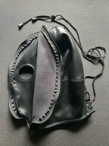 Ledermaske mit innenmaske - mit,