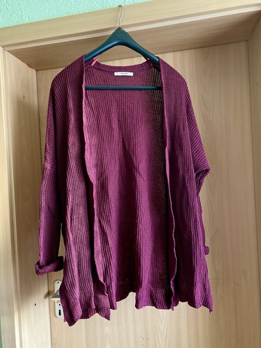 Pull bear burgunder cardigan - bear,