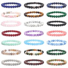Naturstein perlen armband - naturstein,