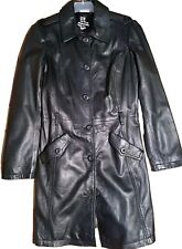 Damen Ledermantel in Gr.38 , schwarz. STREET OHE.Wie Neu!!!