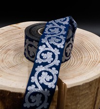 4,9 m Mittelalter Larp Cosplay Elben Ritter Borte Borde Mittelalter  blau silber