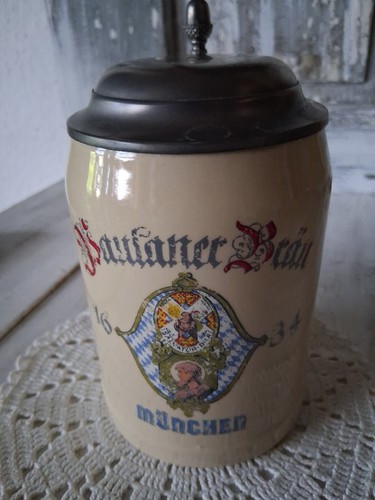 Steinkrug mit deckel - steinkrug, 0,5