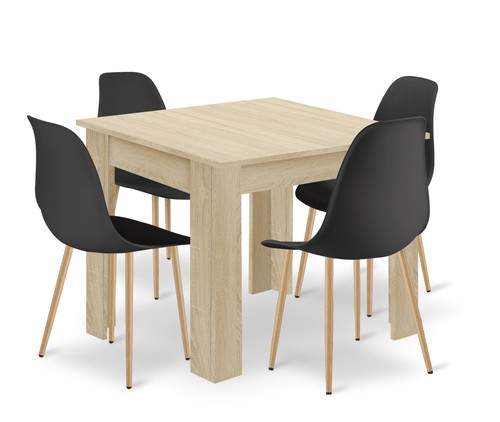 Set tisch 80x80 sonoma - np,