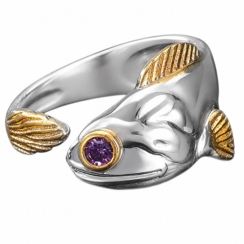 Fisch ring silber - fisch, silber/gold