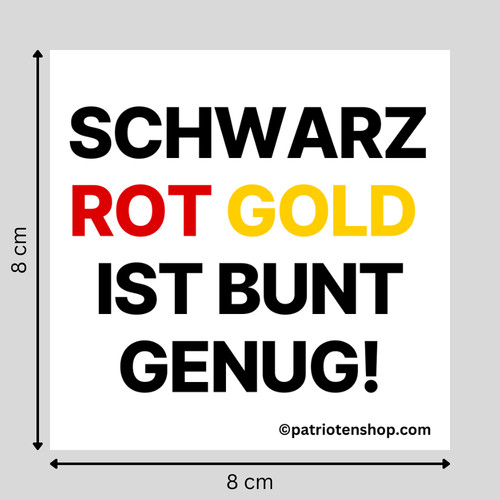 Schwarz rot gold ist bunt - rot,
