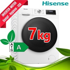 Hisense Waschmaschine 7kg EEK A Frontlader 1400 Upm Inverter Dampf Display leise