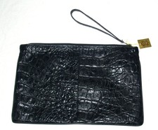 Unisex Reise Waschtasche / Kulturtasche * schwarz * Leder