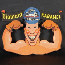 uralte Pappwerbung Diamant