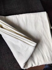 Wäschestoff, 1,95m × 4,40m, vanillegelb, Streifendamast