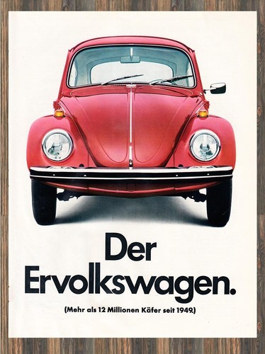 Volkswagen käfer reklame - volkswagen, vw