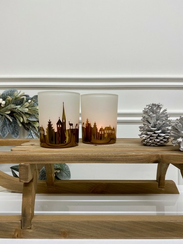 Shabby chic set kerzenhalter - set,