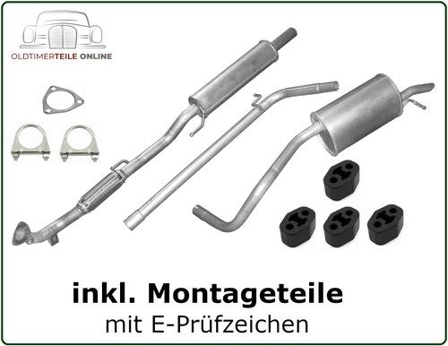 Auspuffanlage kat für vw - auspuffanlage,