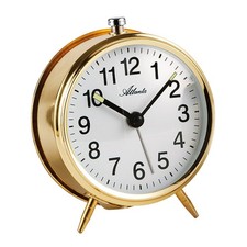 Atlanta Wecker Mechanischer Wecker  9,5 x 10cm ganz ohne Batterie Retro 1051