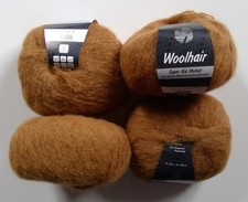 4 Knäuel Lana Grossa Woolhair Farbe 19 Mohair Wolle Polyamid 200g
